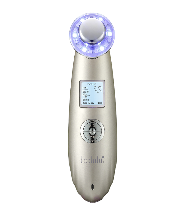 belulu classy new 新款升级版脸部美容仪面部提拉紧致红蓝光超声波导入仪